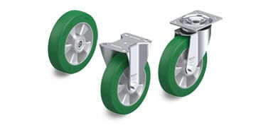 ALST wheels and castors with Blickle Softhane polyurethane tread