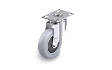 POES Swivel castors with plate